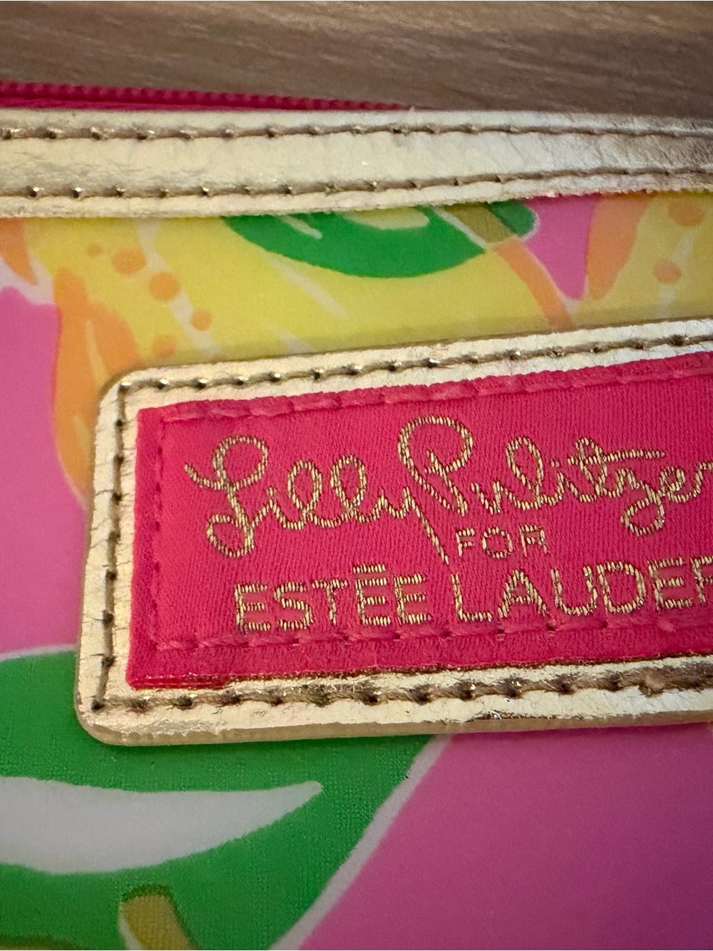 Lilly Pulitzer Pink & Multicolor Floral Cosmetic Pouch